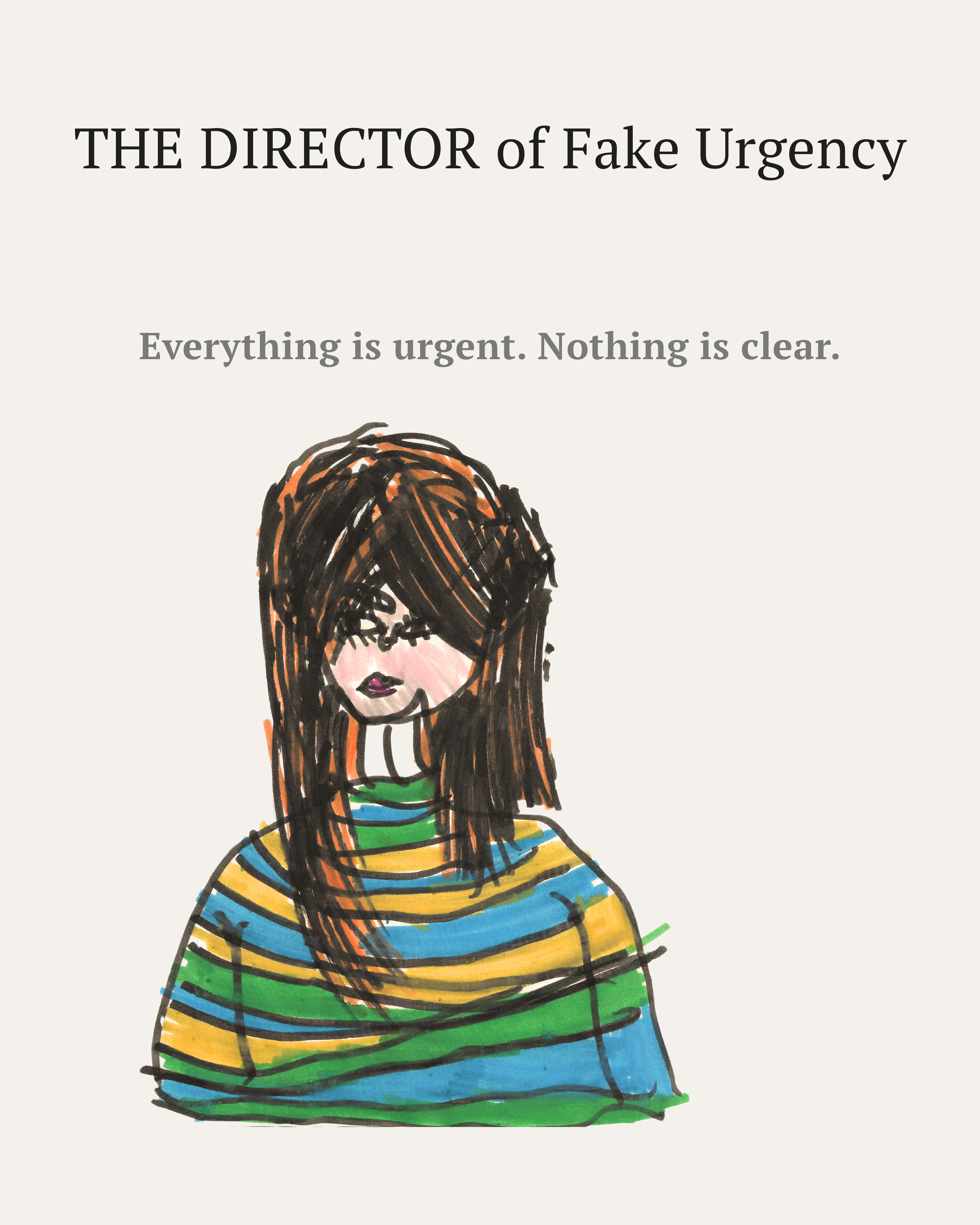 The Director of Fake Urgency print